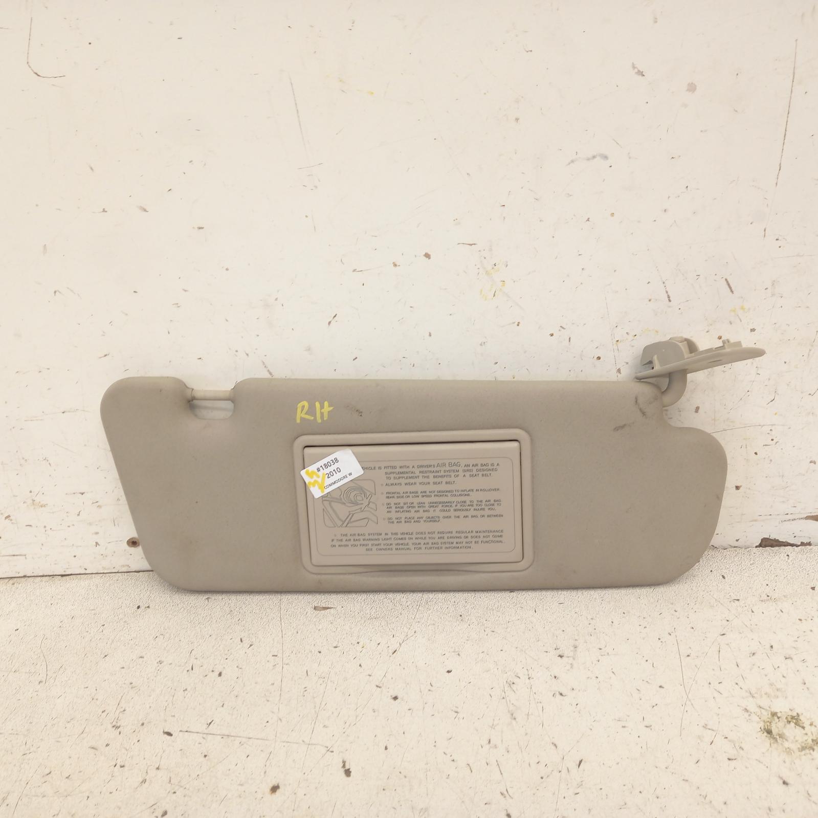 View Auto part Sunvisor Holden Commodore 2010