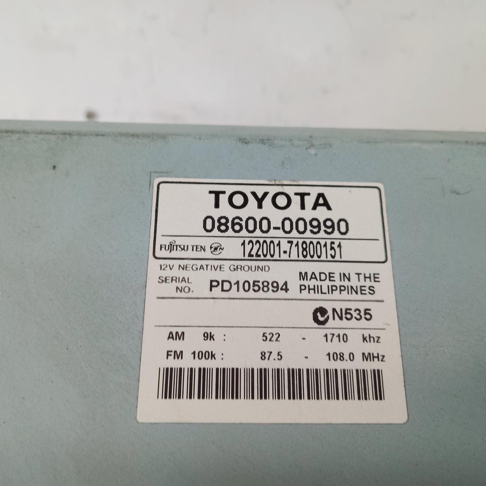 View Auto part Radio/Cd/Dvd/Sat/Tv Toyota Corolla 2005