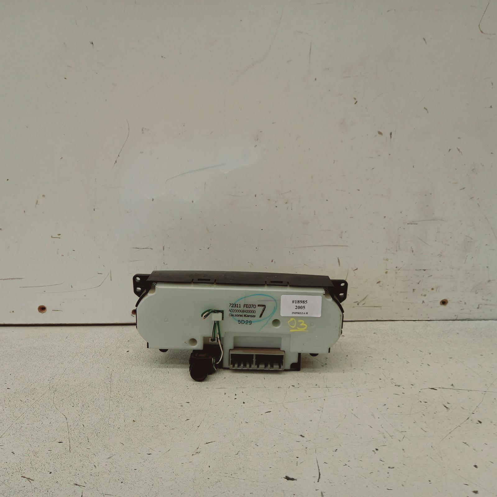 2005 Subaru Impreza Heater/Ac Controls View Auto part Heater/Ac Controls Subaru Impreza 2005