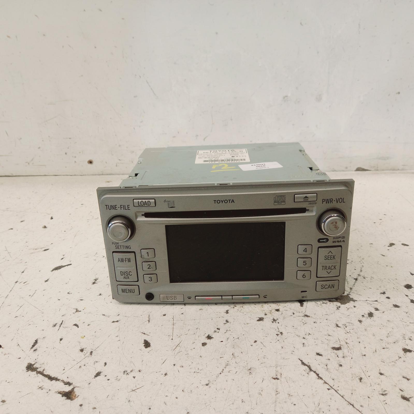 View Auto part Radio/Cd/Dvd/Sat/Tv Toyota Aurion 2010