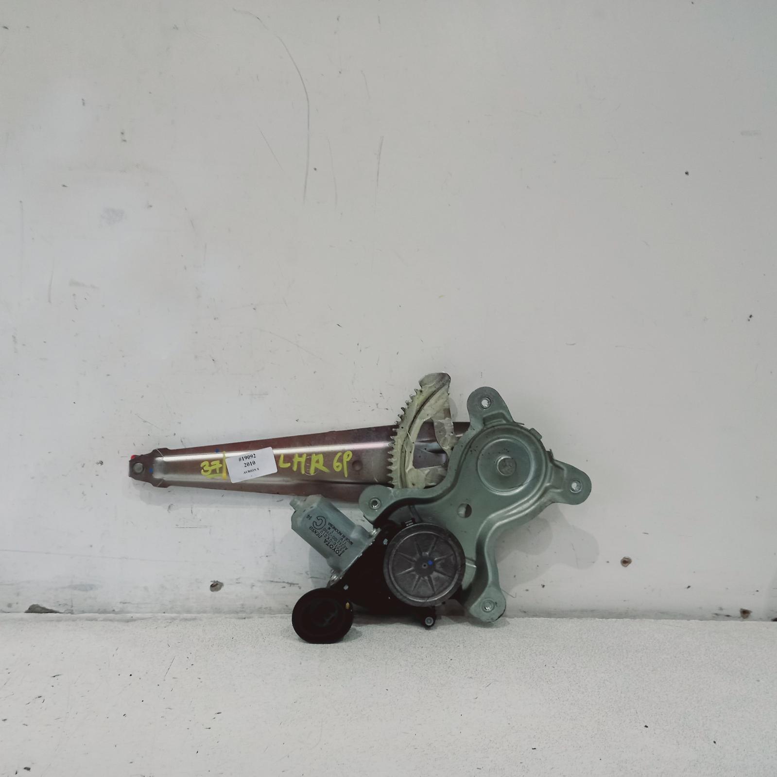 2010 Toyota Aurion Left Rear Wnd Reg/Motor View Auto part Left Rear Wnd Reg/Motor Toyota Aurion 2010