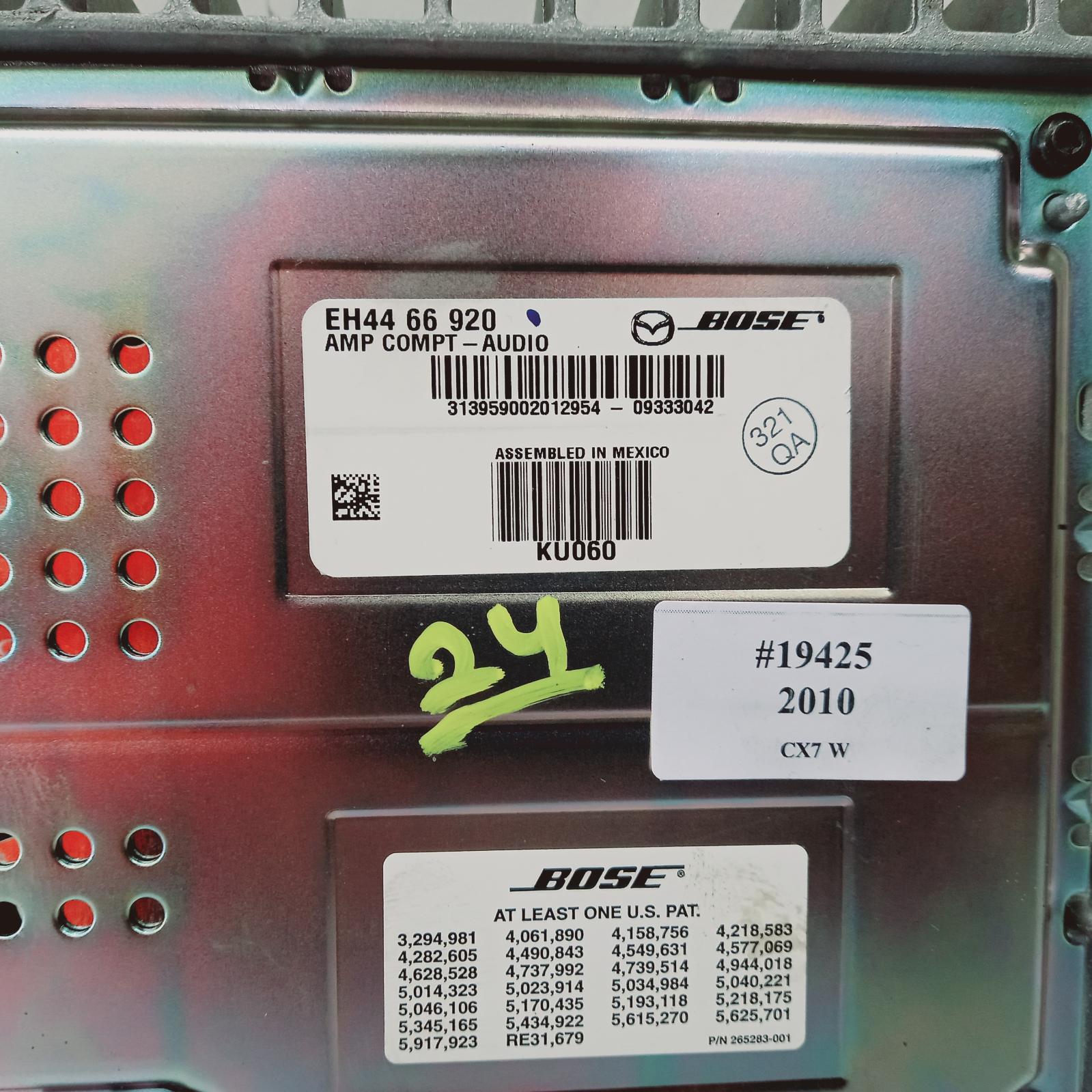 2010 Mazda Cx7 Radio/Cd/Dvd/Sat/Tv View Auto part Radio/Cd/Dvd/Sat/Tv Mazda Cx7 2010
