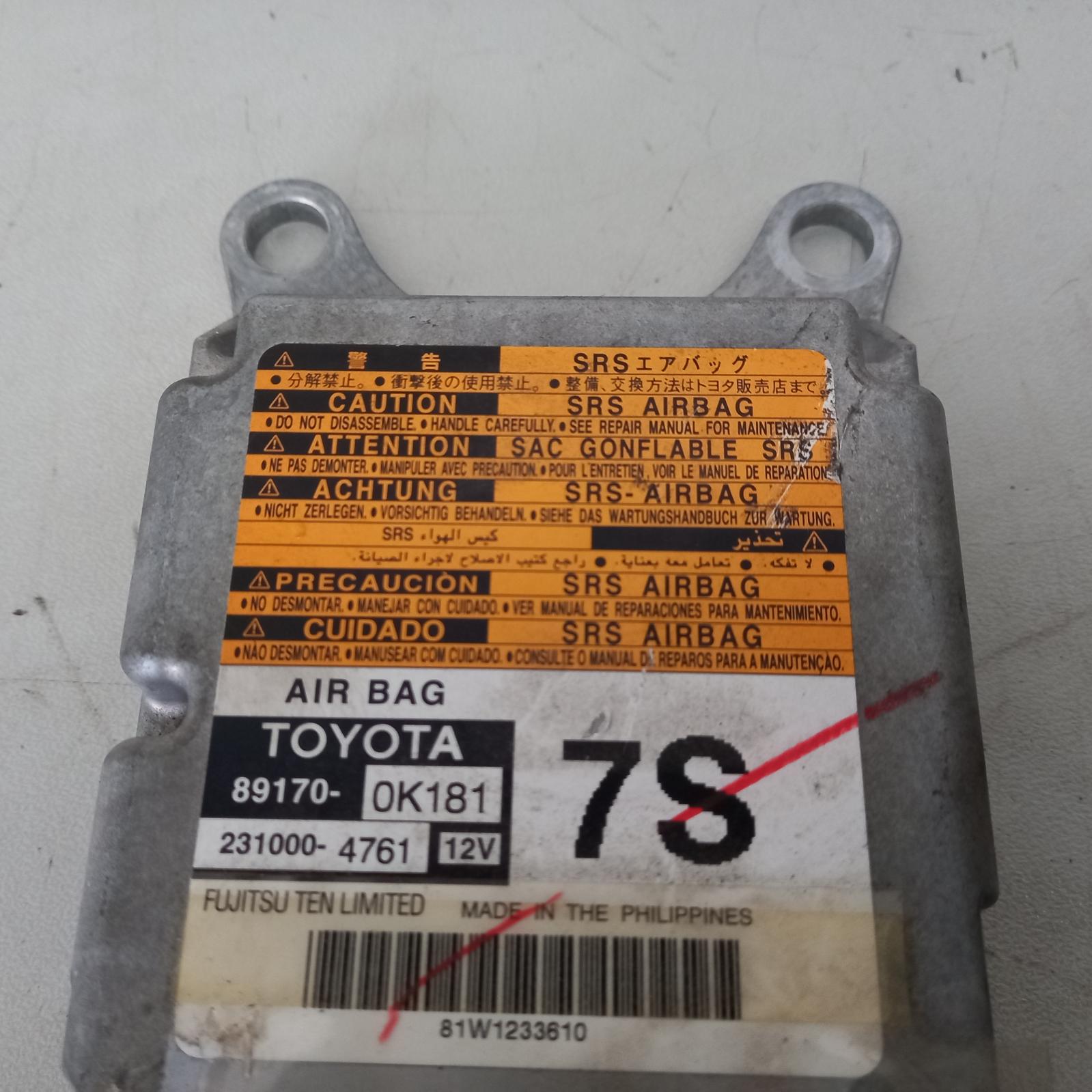 View Auto part Airbag Module/Sensor Toyota Hilux 2012