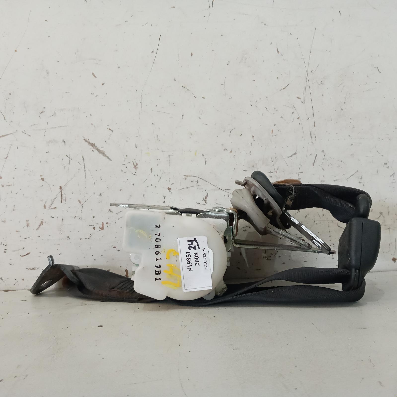 2008 Toyota Kluger Seatbelt/Stalk View Auto part Seatbelt/Stalk Toyota Kluger 2008