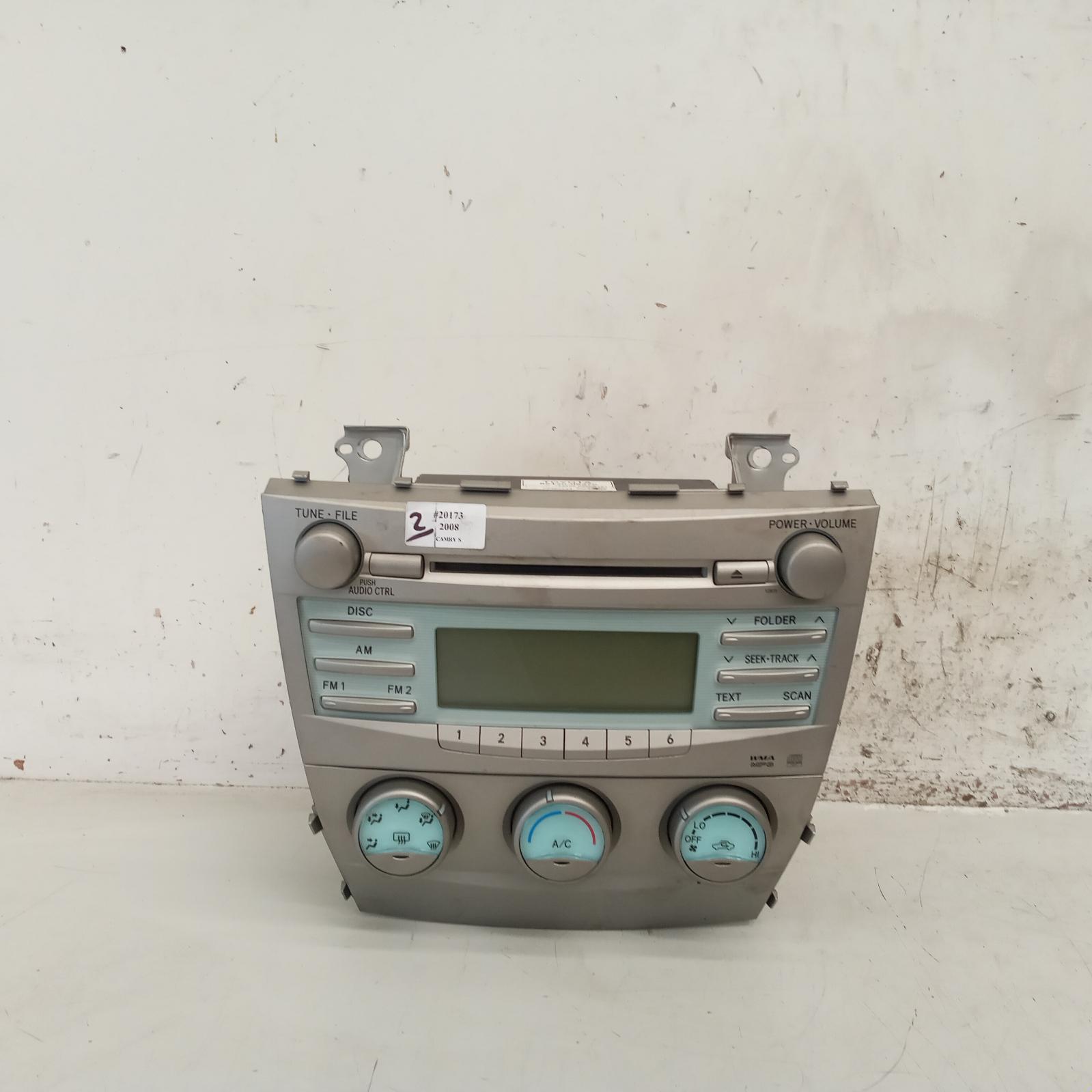 View Auto part Heater/Ac Controls Toyota Camry 2008