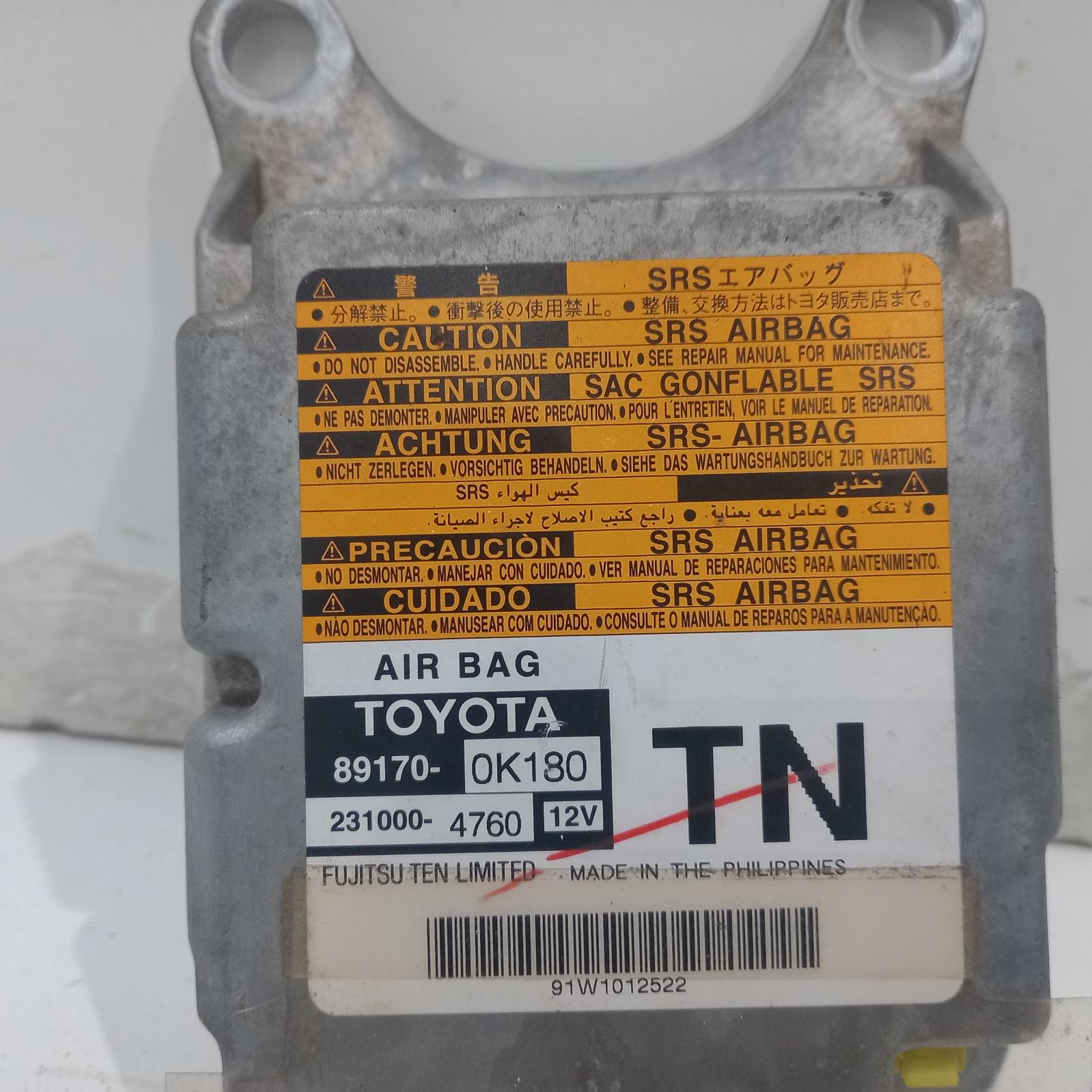 View Auto part Airbag Module/Sensor Toyota Hilux 2010