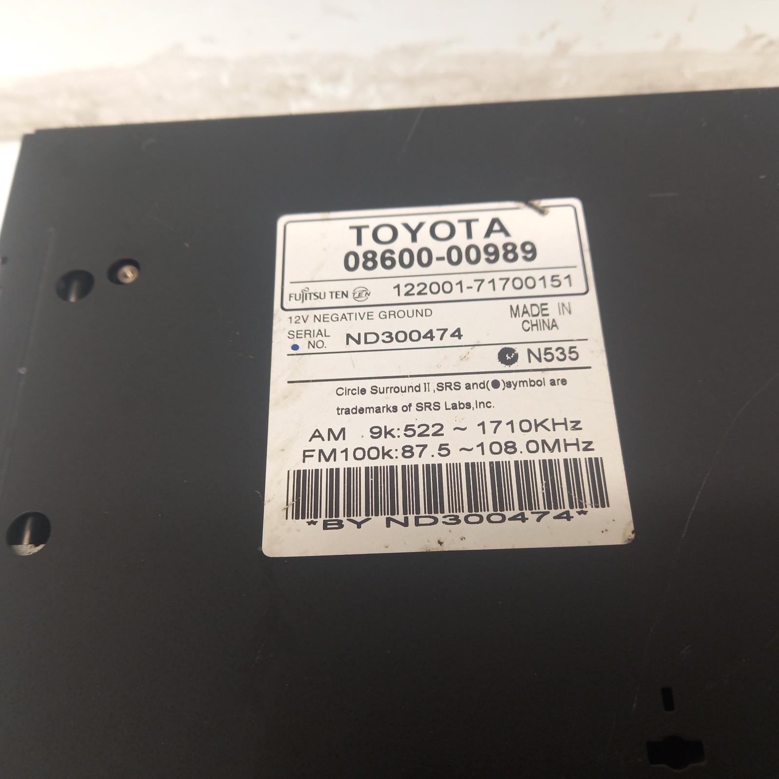 View Auto part Radio/Cd/Dvd/Sat/Tv Toyota Rav4 2005