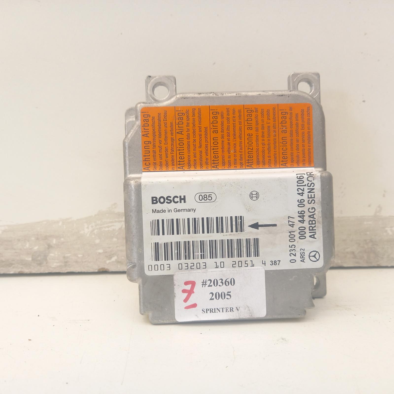 View Auto part Airbag Module/Sensor Mercedes Sprinter 2005