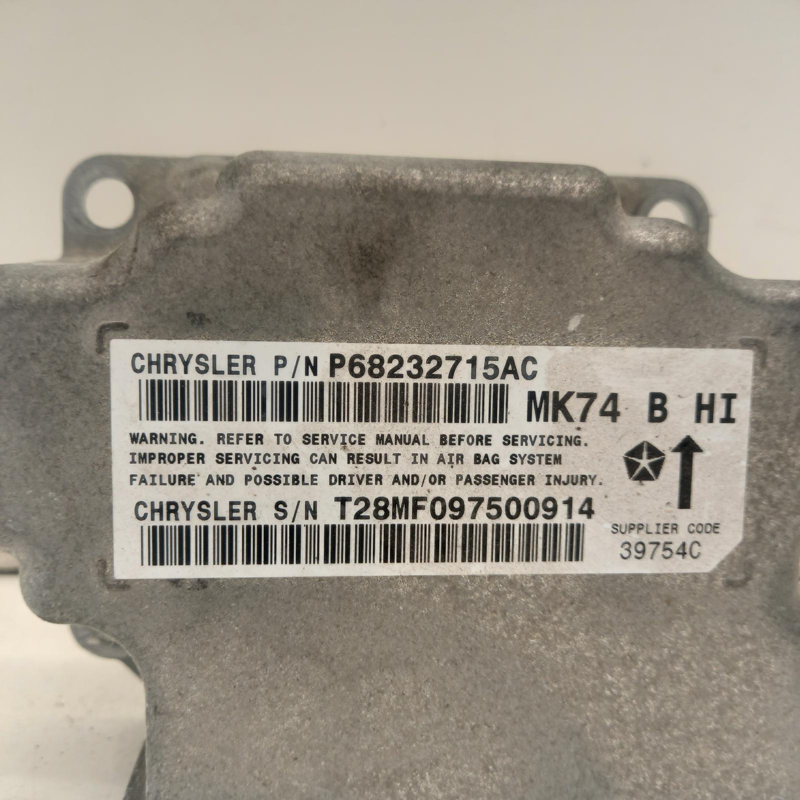 View Auto part Airbag Module/Sensor Jeep Patriot 2016