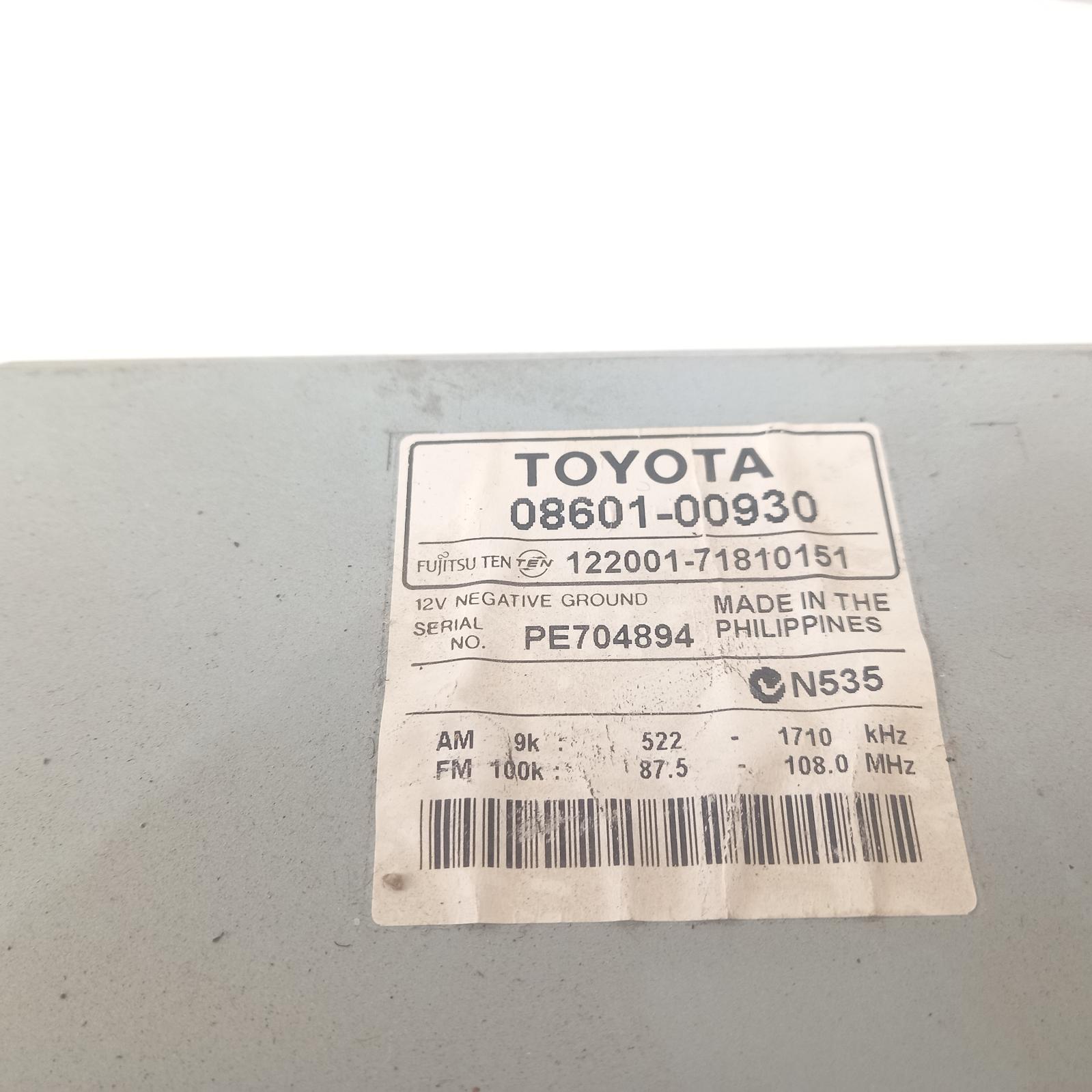 View Auto part Radio/Cd/Dvd/Sat/Tv Toyota Corolla 2006