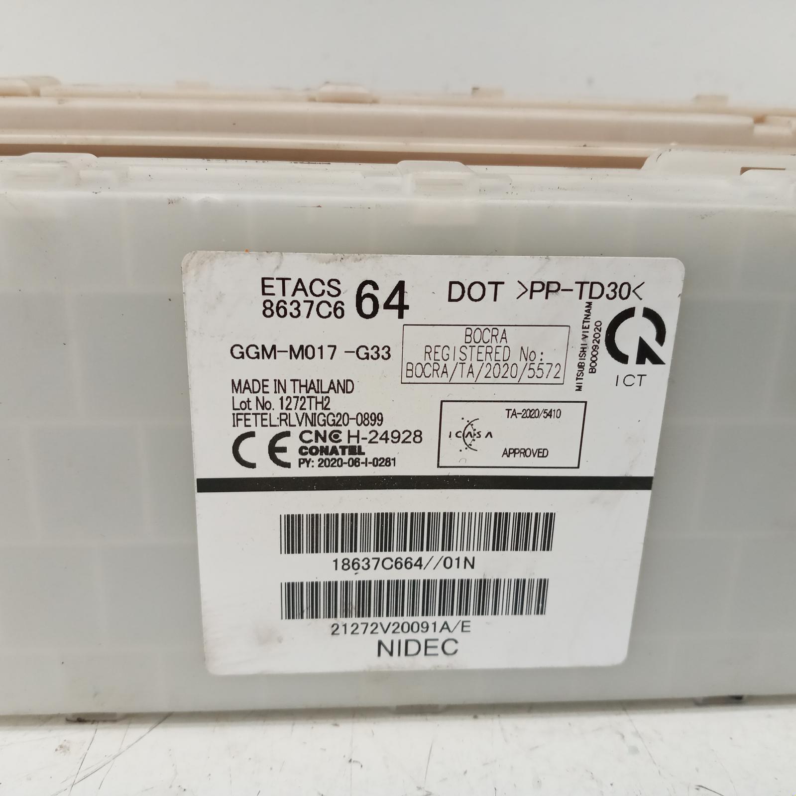 View Auto part Ecu Mitsubishi Triton 2022