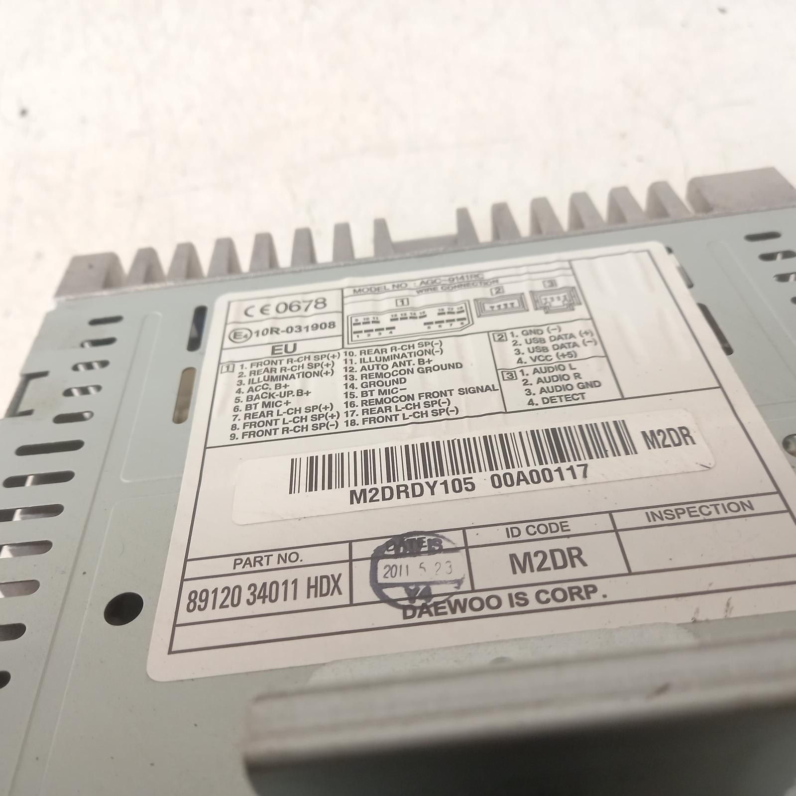 2011 Ssangyong Korando Radio/Cd/Dvd/Sat/Tv View Auto part Radio/Cd/Dvd/Sat/Tv Ssangyong Korando 2011