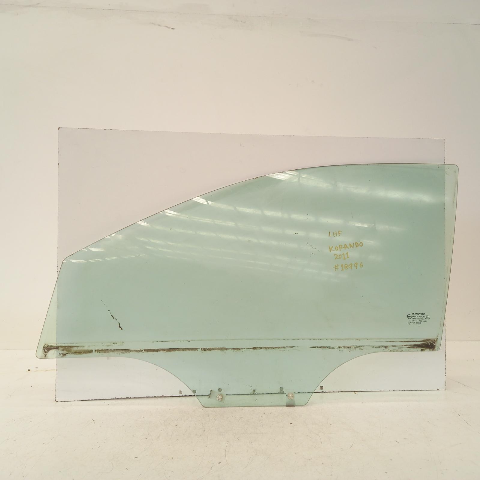 View Auto part Left Front Door Window Ssangyong Korando 2011