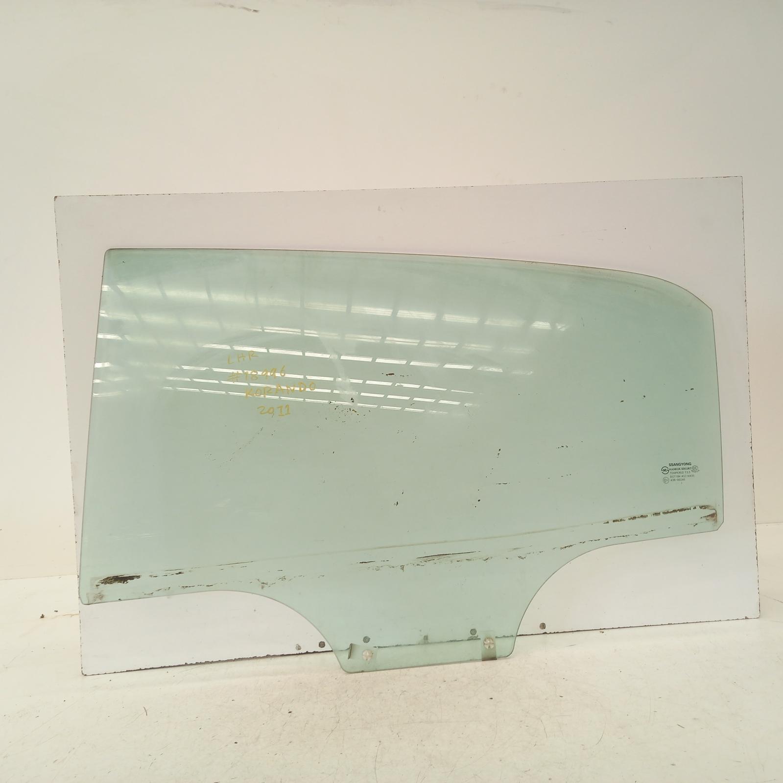 2011 Ssangyong Korando Left Rear Door Window View Auto part Left Rear Door Window Ssangyong Korando 2011
