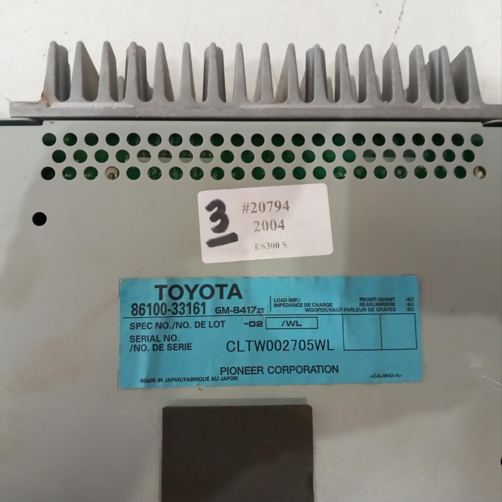 View Auto part Radio/Cd/Dvd/Sat/Tv Lexus Es300 (92-05) 2004