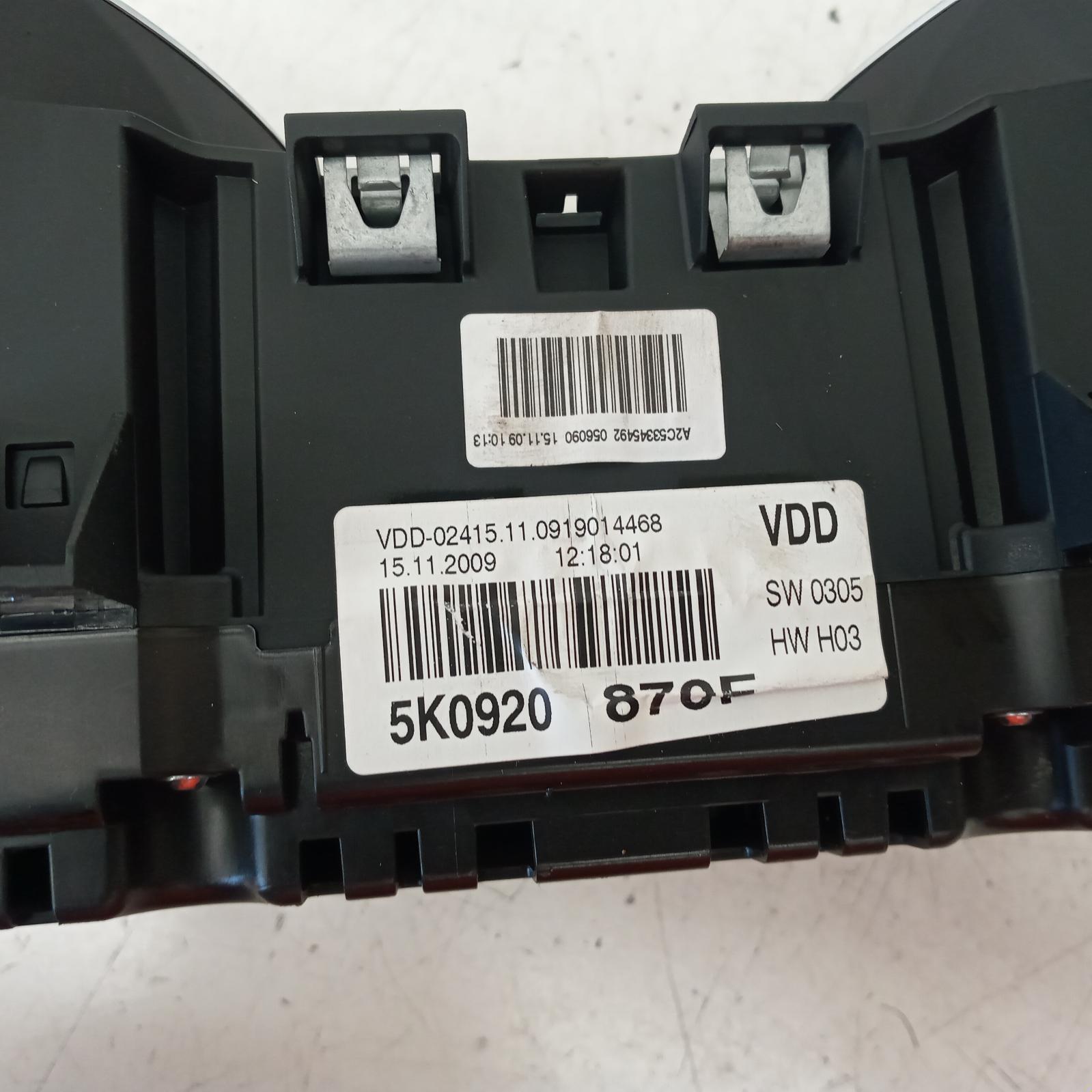 View Auto part Instrument Cluster Volkswagen Golf 2010