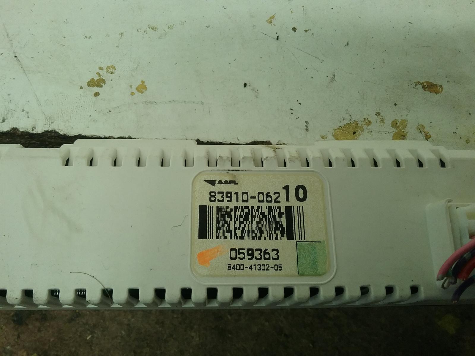 View Auto part Clock Toyota Aurion 2009