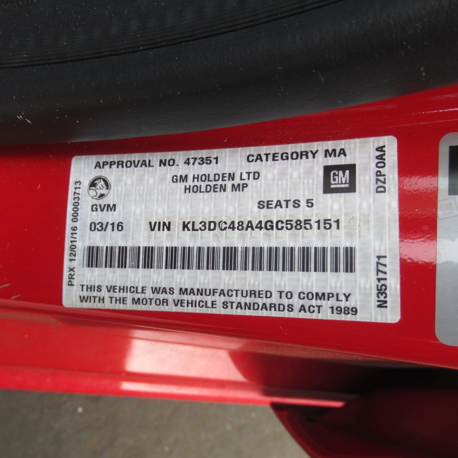 View Auto part Interior Mirror Holden Spark 2016