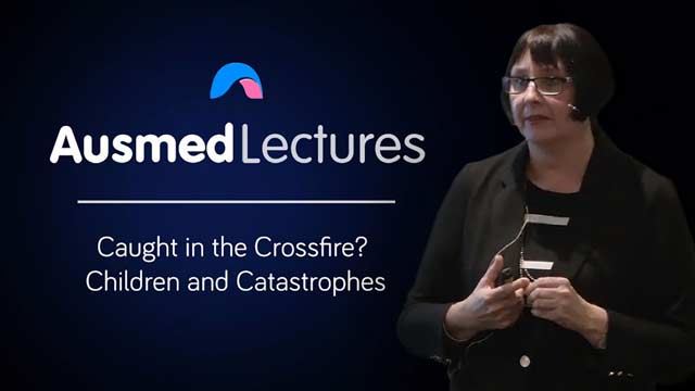 Cover image for lecture: Caught in the Crossfire? Children and Catastrophes
