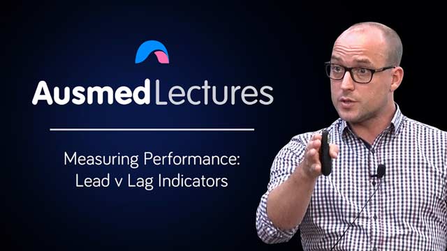 Cover image for lecture: Measuring Performance: Lead v Lag Indicators
