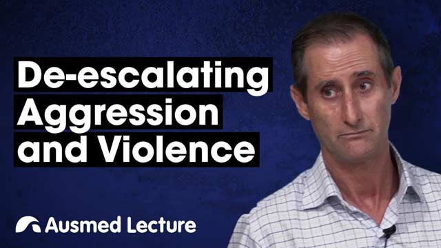 Cover image for lecture: De-escalating Aggression and Violence