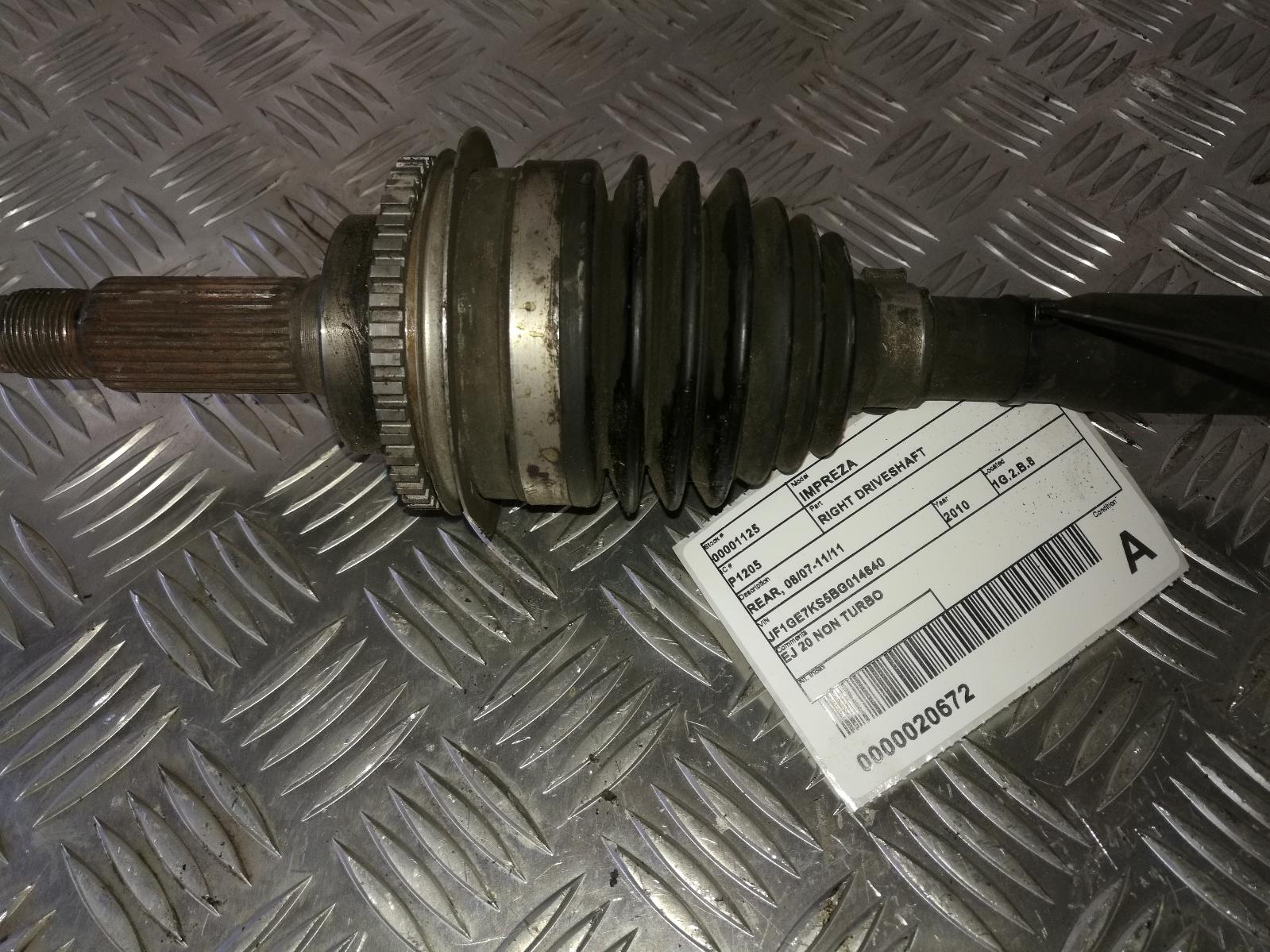 View Auto part Right Driveshaft Subaru Impreza 2010