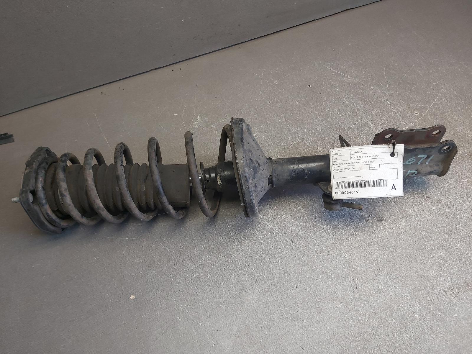 1990 Toyota Corolla Left Rear Hub Assembly View Auto part Left Rear Hub Assembly Toyota Corolla 1990