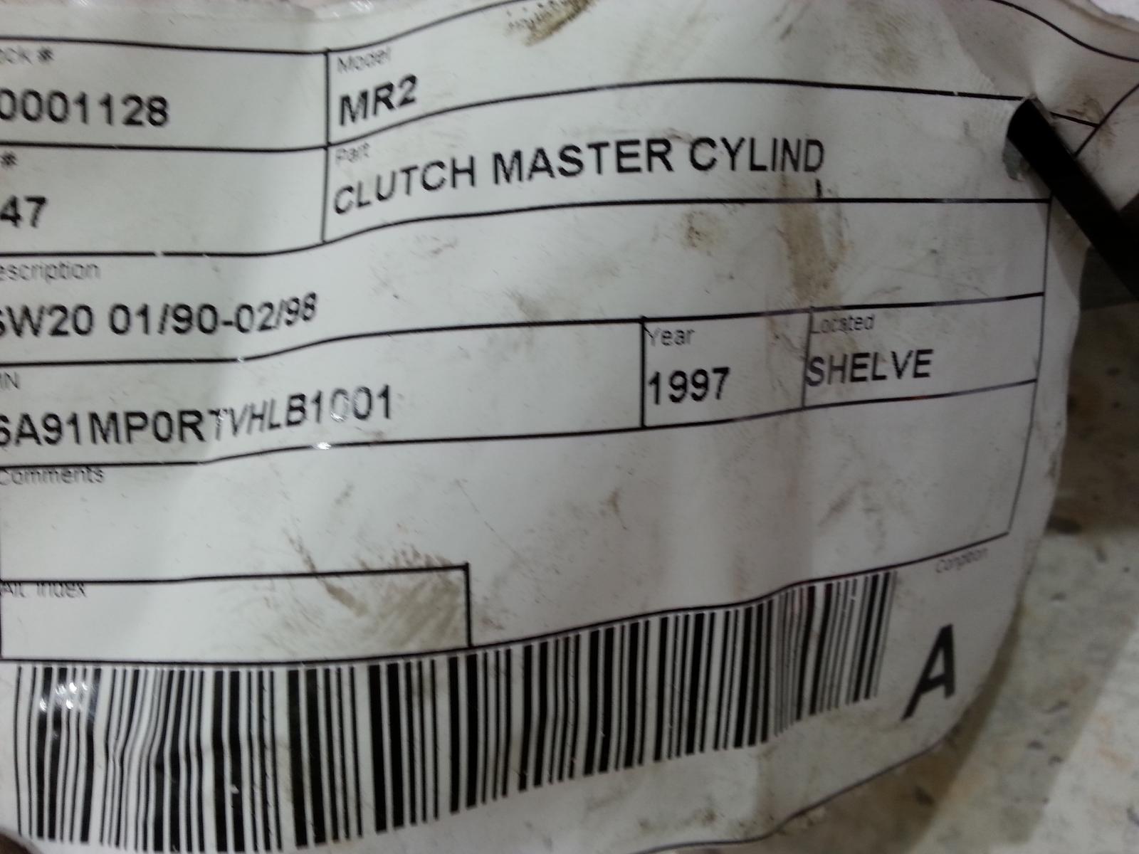 View Auto part Clutch Master Cylind Toyota Mr2 1997