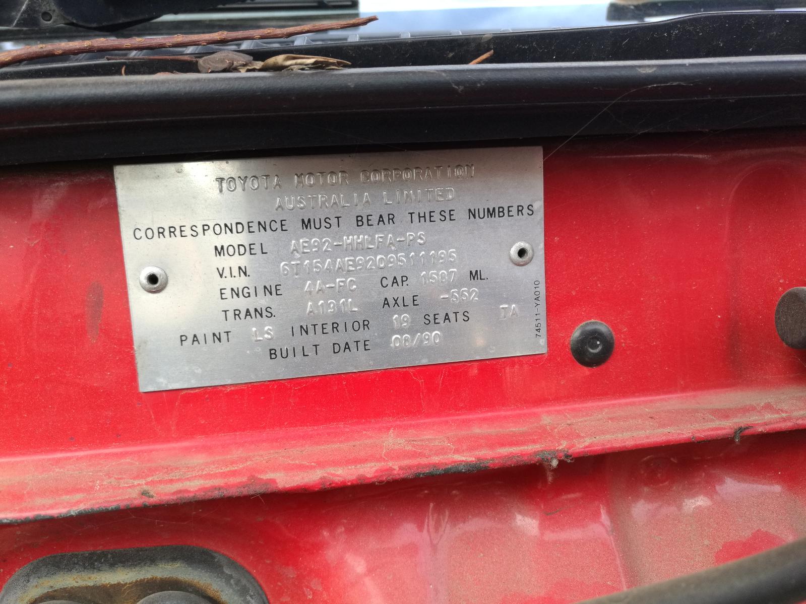 1990 Toyota Corolla Left Rear Hub Assembly View Auto part Left Rear Hub Assembly Toyota Corolla 1990