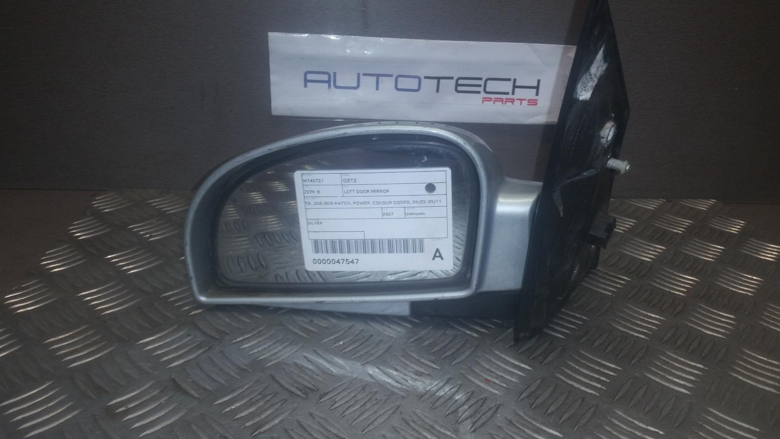 2007 Hyundai Getz Left Door Mirror View Auto part Left Door Mirror Hyundai Getz 2007