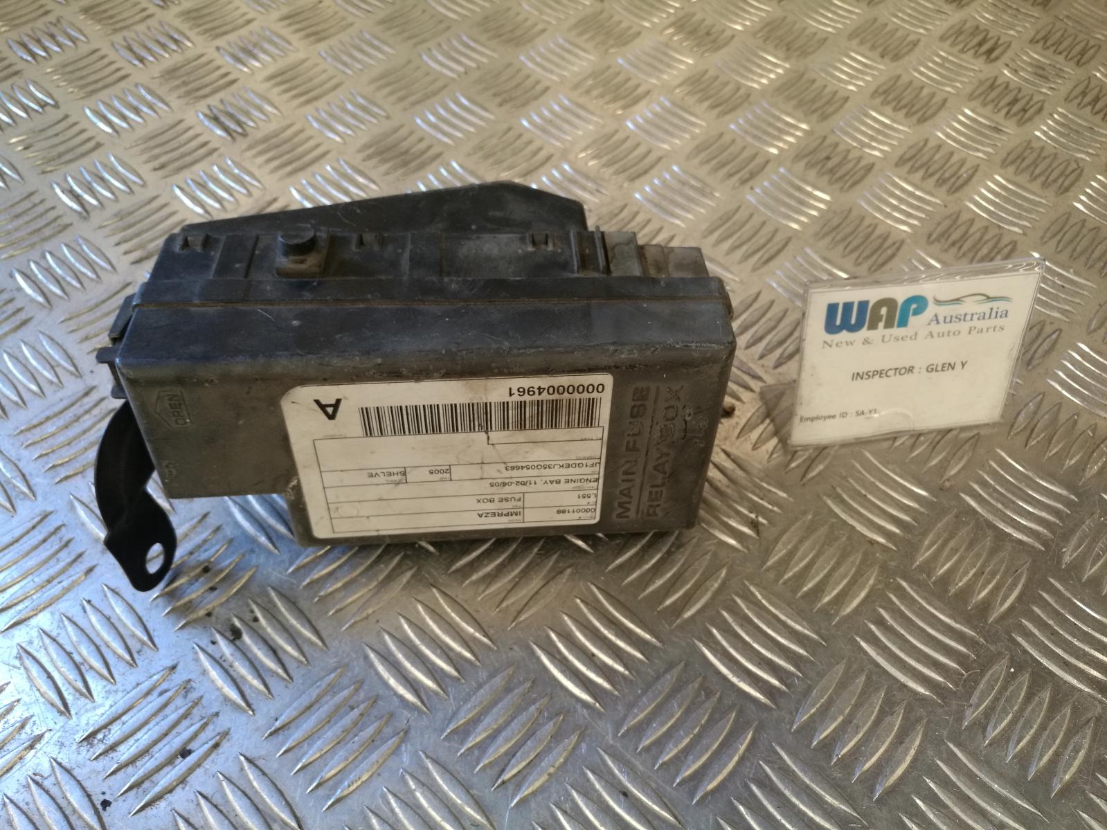 View Auto part Fuse Box Subaru Impreza 2005