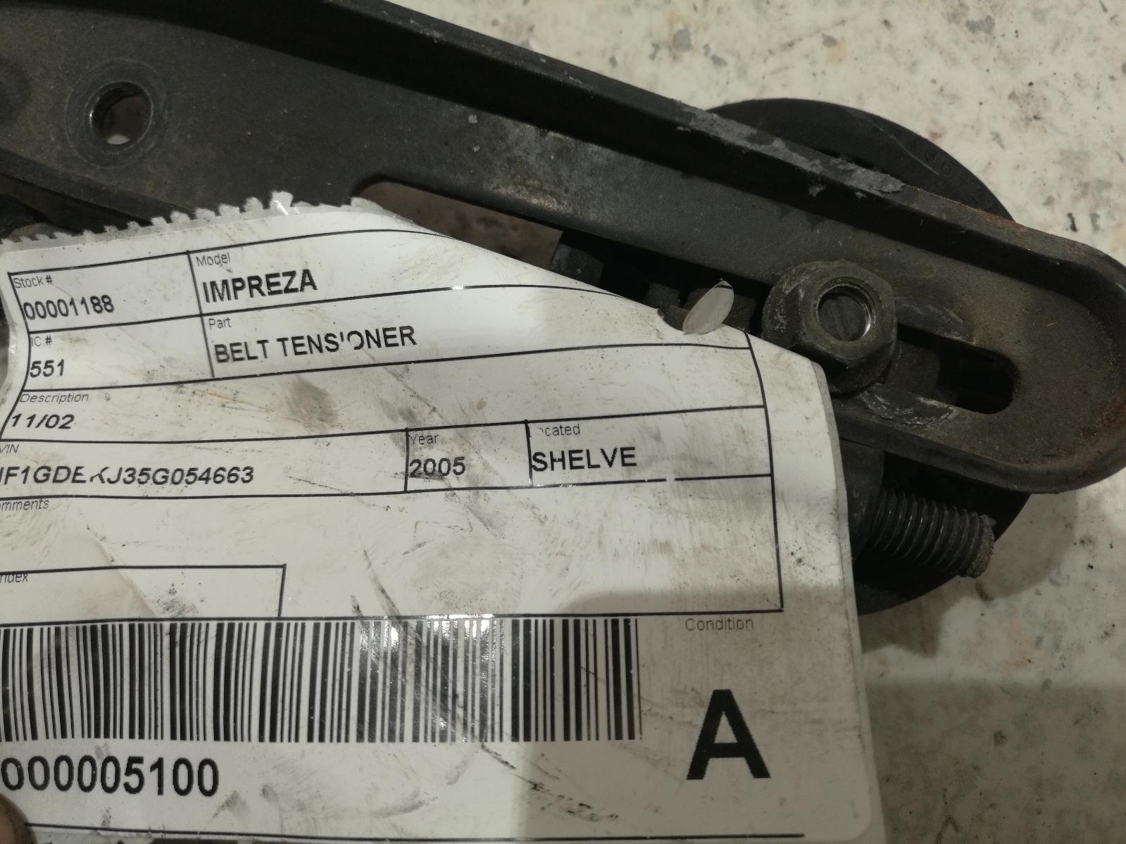 2005 Subaru Impreza Belt Tensioner View Auto part Belt Tensioner Subaru Impreza 2005