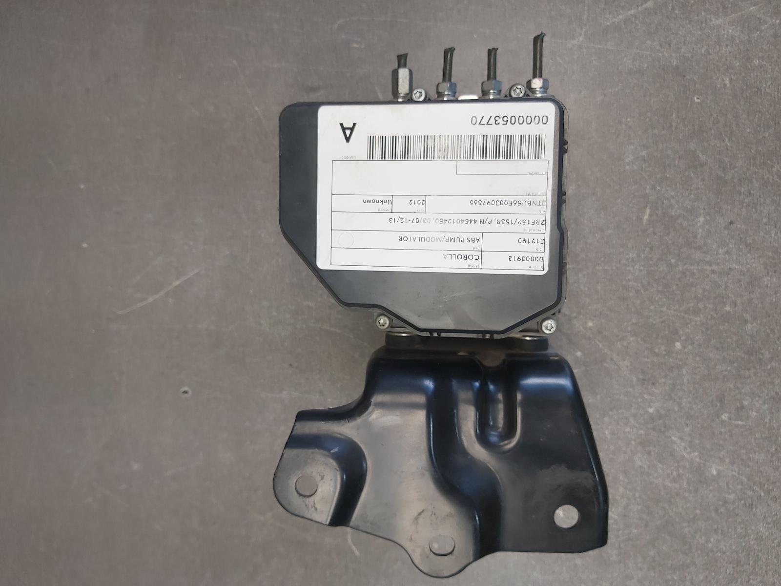 2012 Toyota Corolla Abs Pump/Modulator View Auto part Abs Pump/Modulator Toyota Corolla 2012