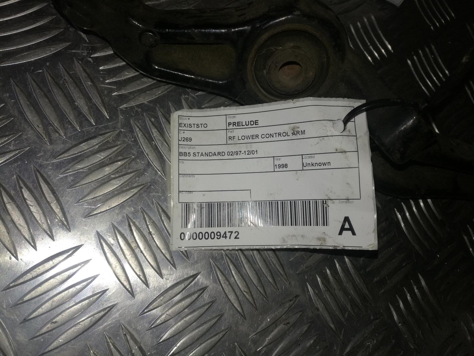 View Auto part Right Front Lower Control Arm Honda Prelude 1998