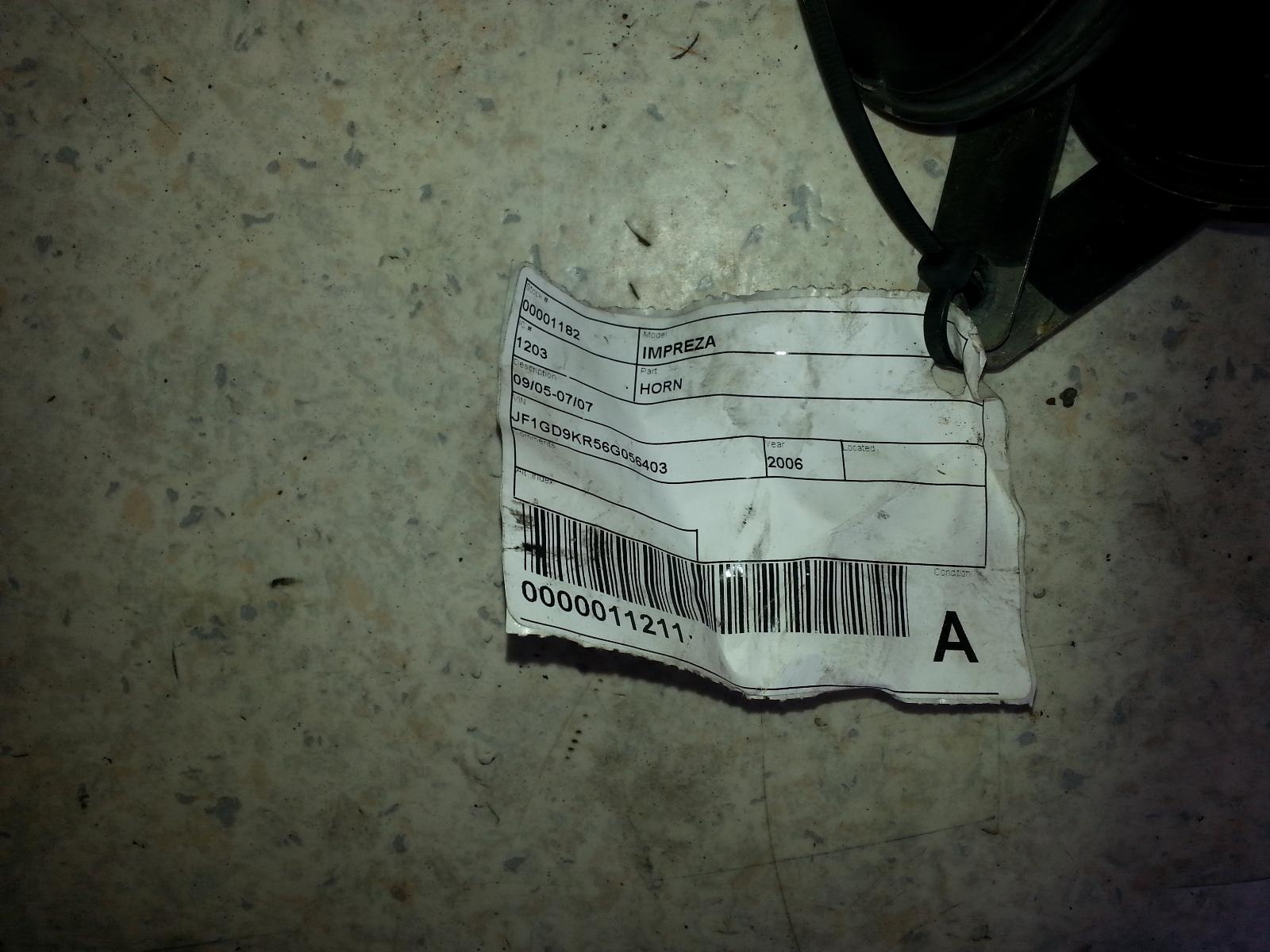 View Auto part Horn Subaru Impreza 2006
