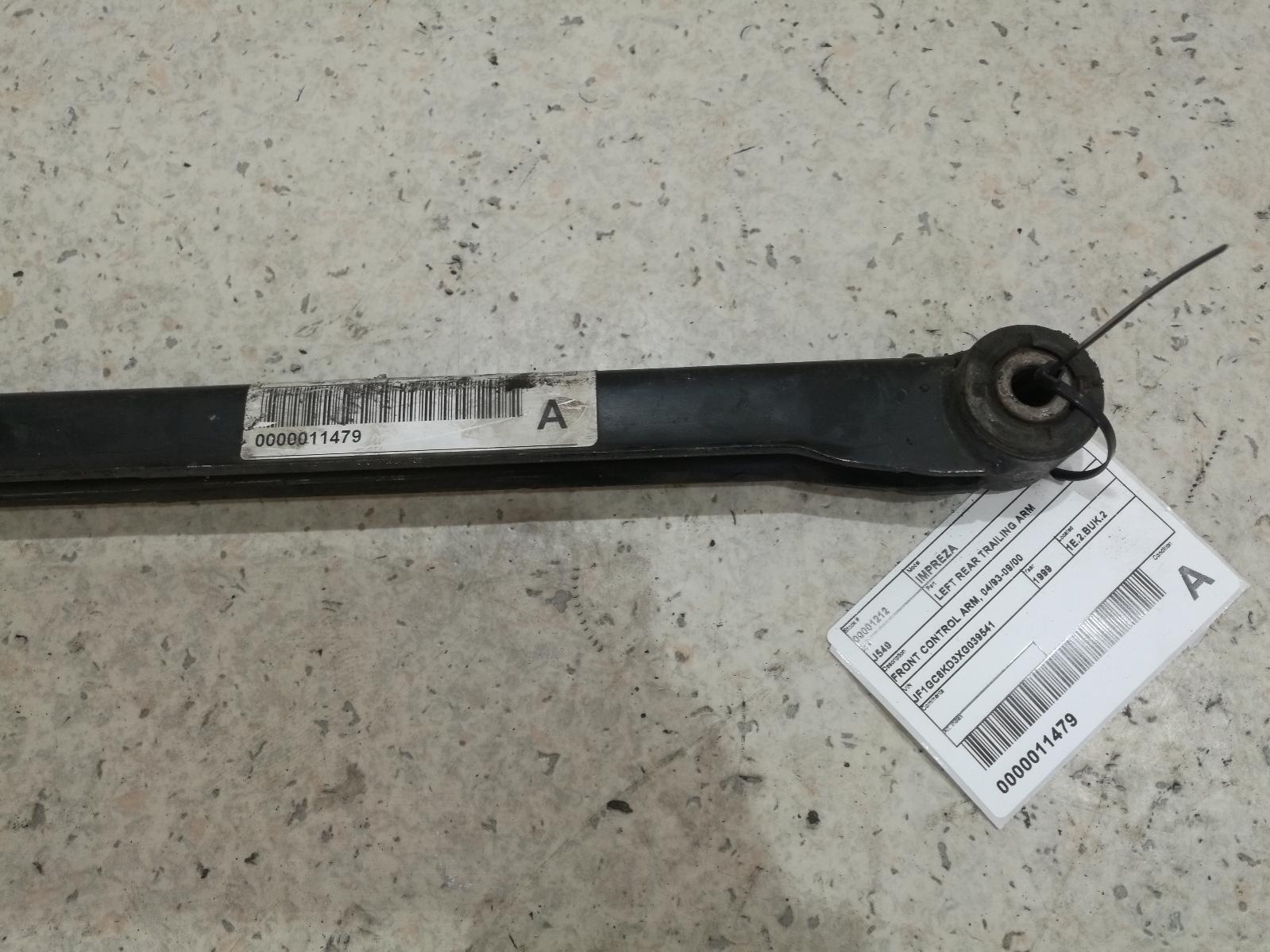 1999 Subaru Impreza Left Rear Trailing Arm View Auto part Left Rear Trailing Arm Subaru Impreza 1999