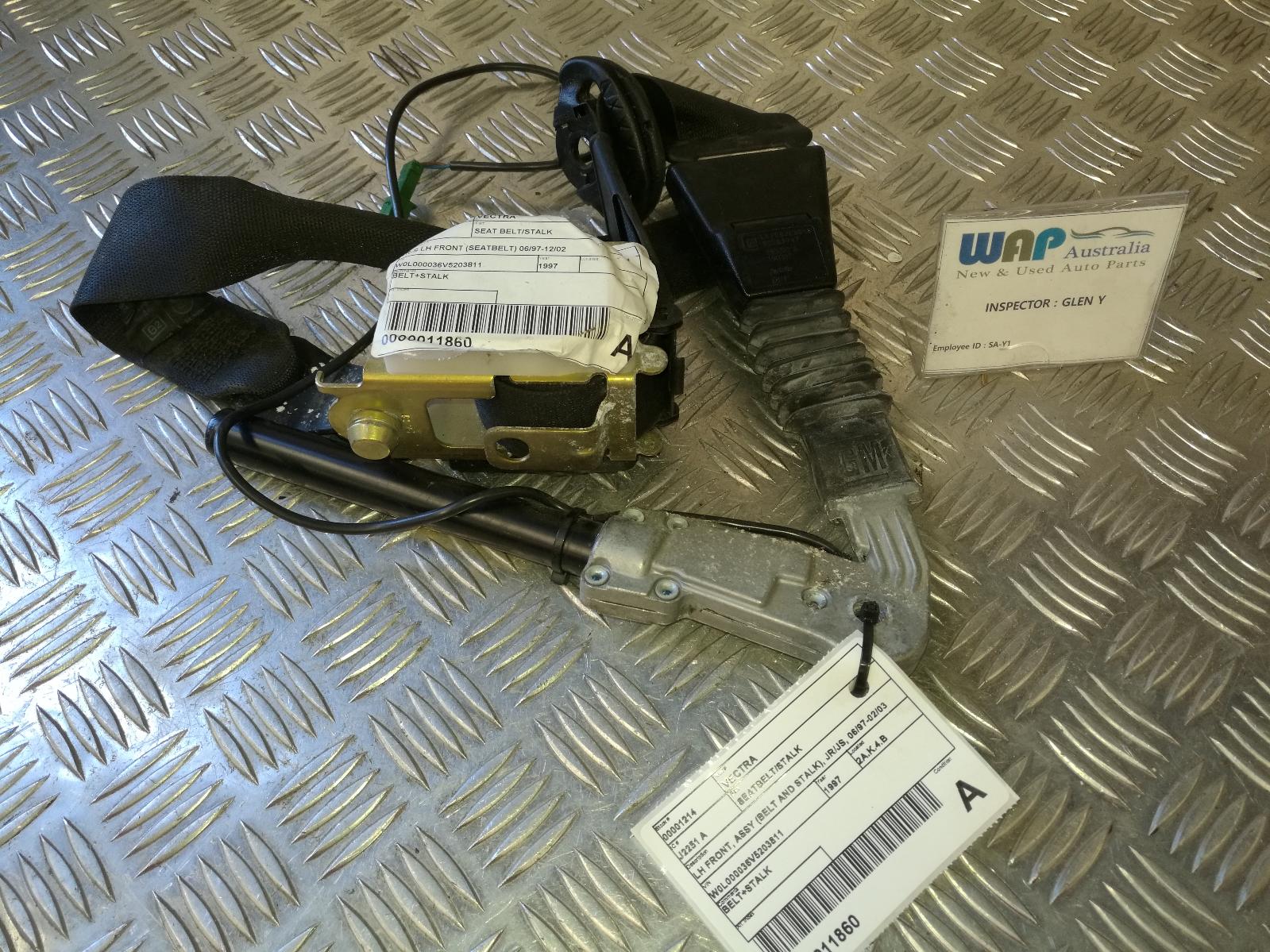 View Auto part Seatbelt/Stalk Holden Vectra 1997