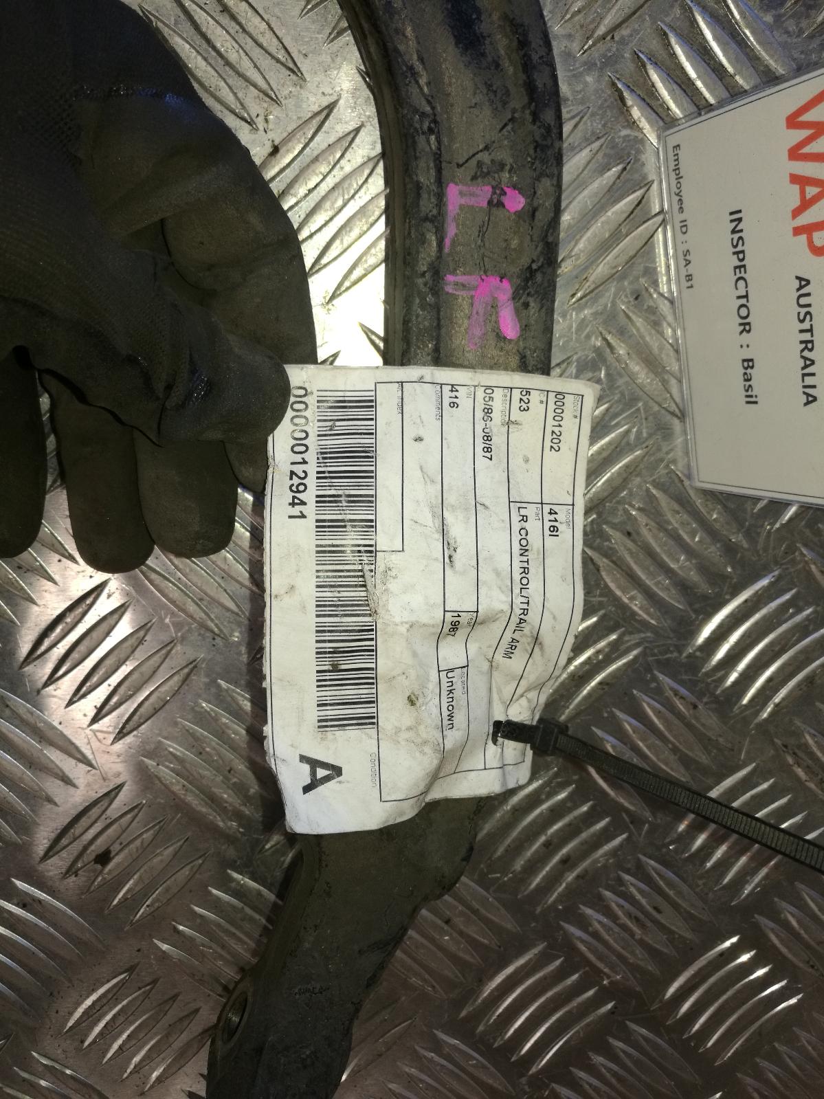 View Auto part Left Rear Trailing Arm Rover 416i 1987