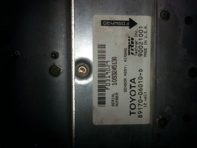 View Auto part Airbag Module/Sensor Lexus Es300 (92-05) 1993