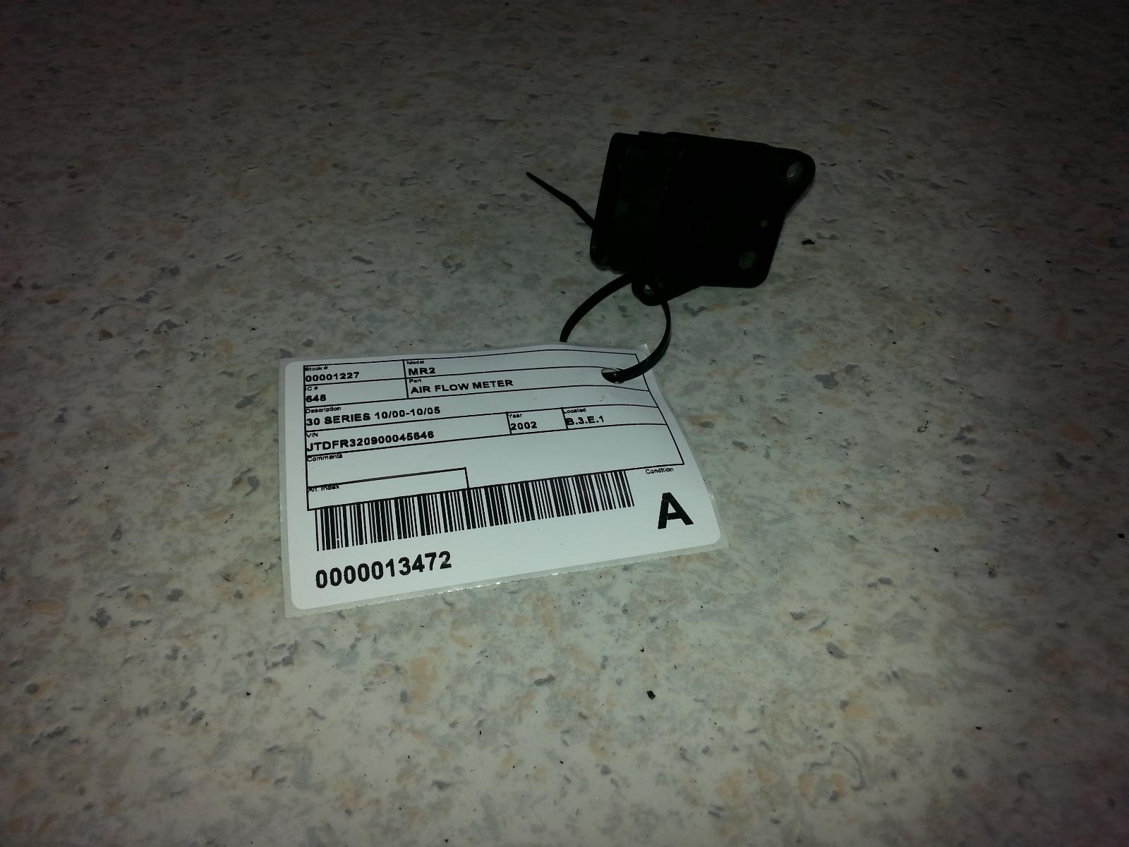 2002 Toyota Mr2 Air Flow Meter View Auto part Air Flow Meter Toyota Mr2 2002