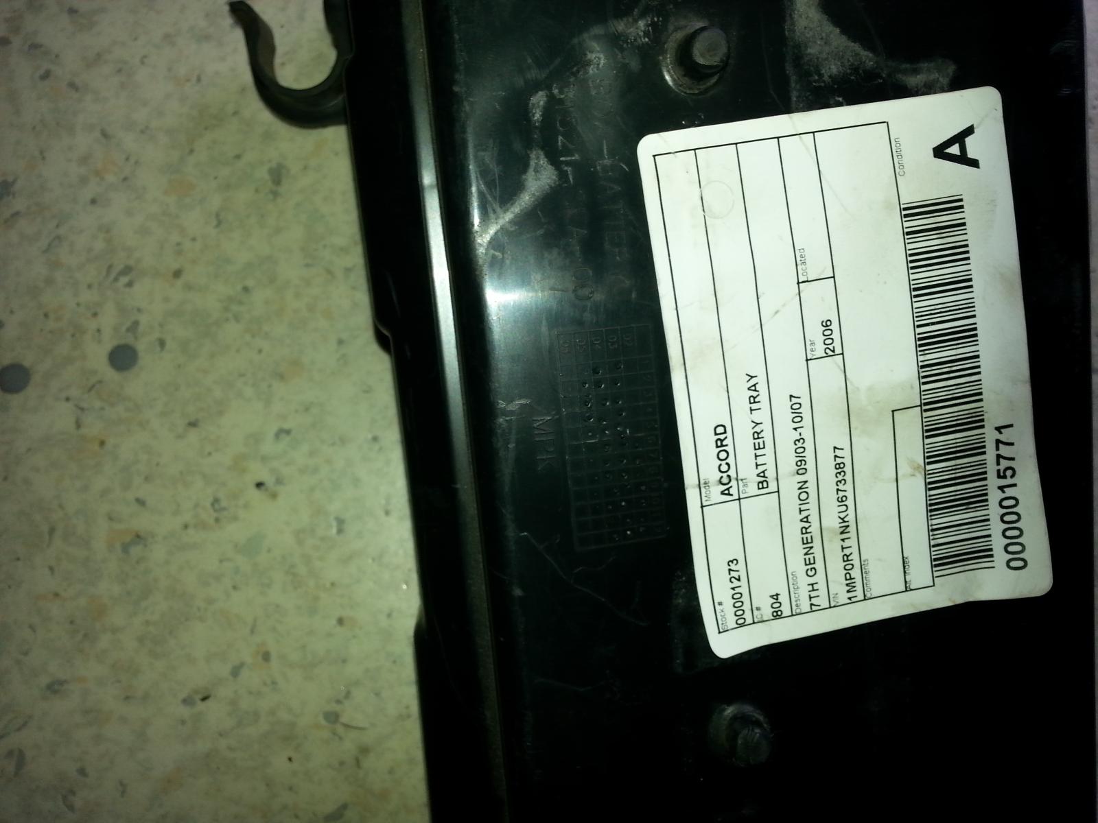 View Auto part Battery Tray Honda Accord 2006