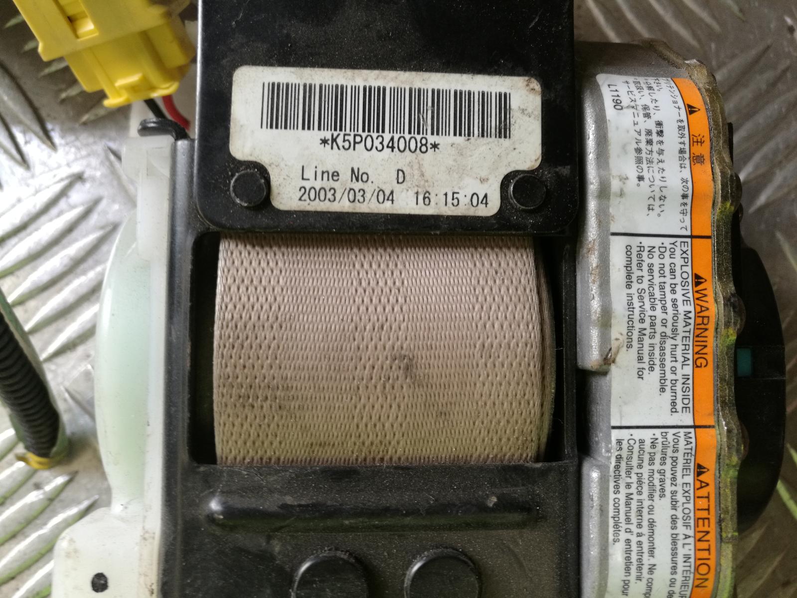 View Auto part Seatbelt/Stalk Honda Odyssey 2003
