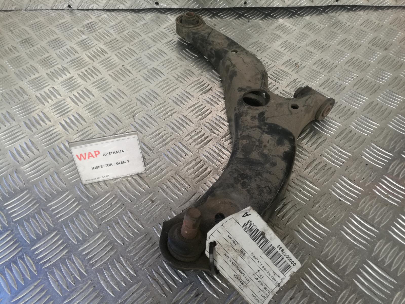 2002 Mazda Premacy Right Front Lower Control Arm View Auto part Right Front Lower Control Arm Mazda Premacy 2002