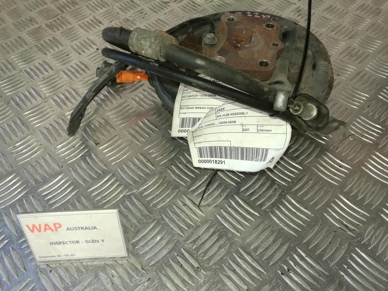 View Auto part Right Rear Hub Assembly Honda Jazz 2007