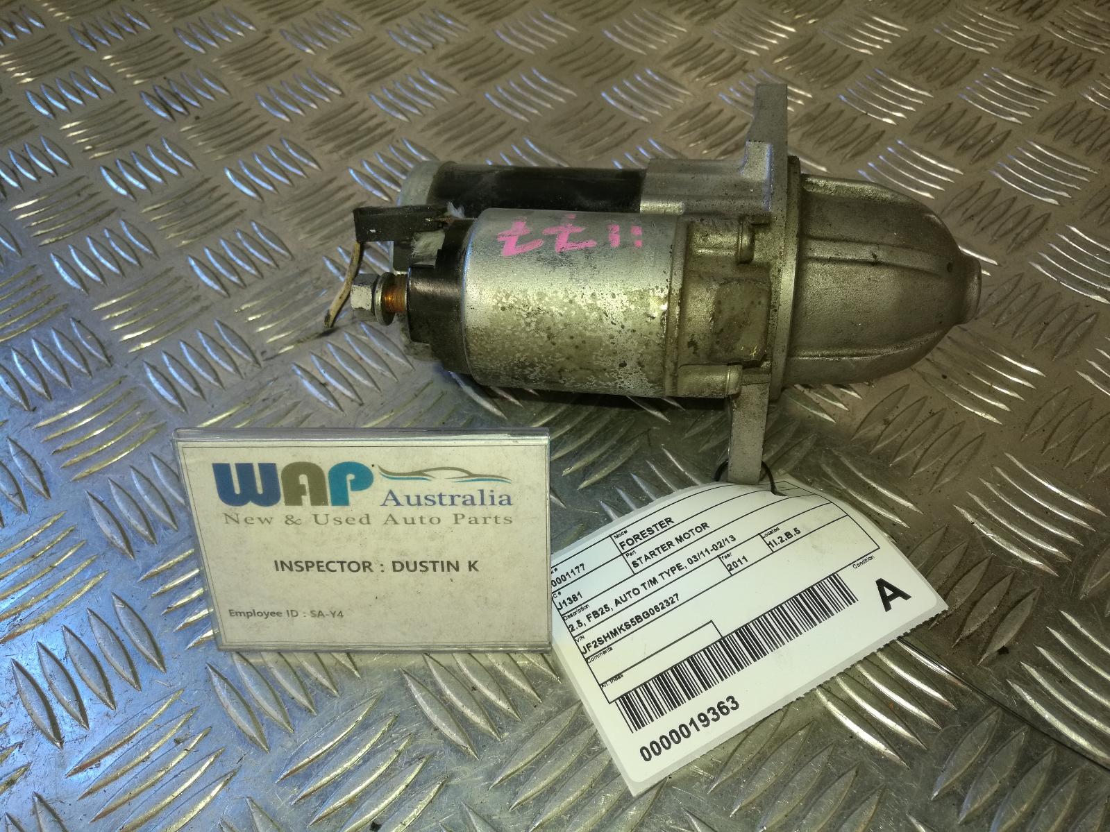 View Auto part Starter Subaru Forester 2011