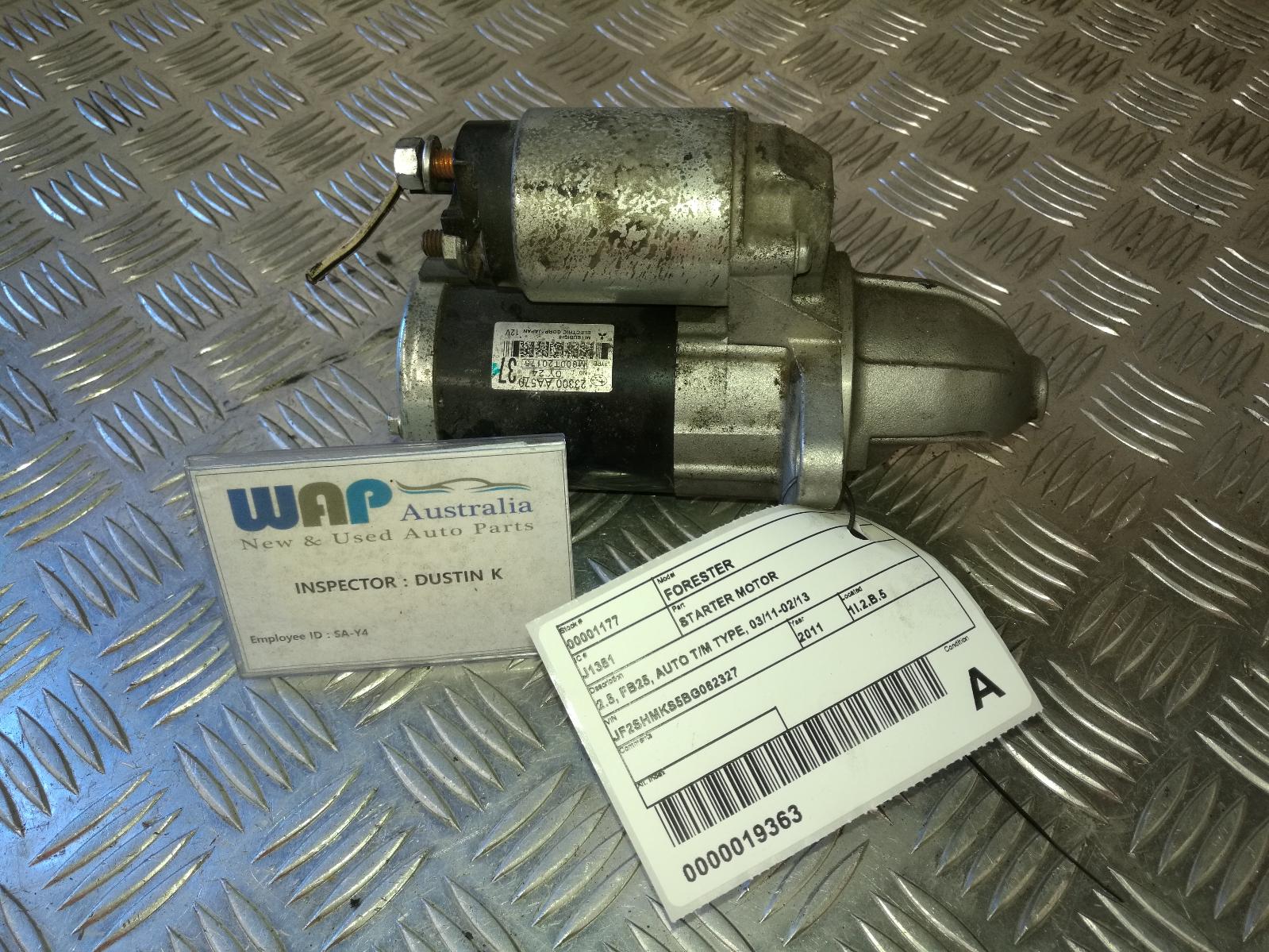 View Auto part Starter Subaru Forester 2011