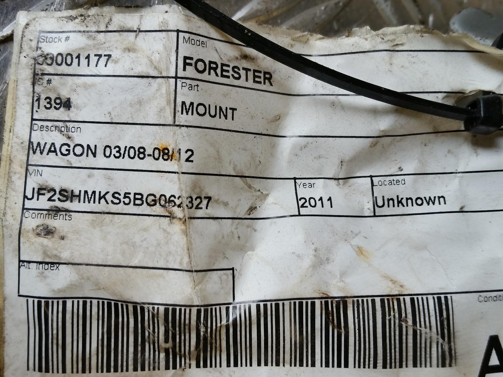 View Auto part Mount Subaru Forester 2011