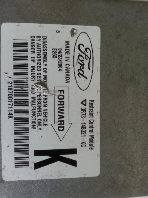 View Auto part Airbag Module/Sensor Ford Territory 2004