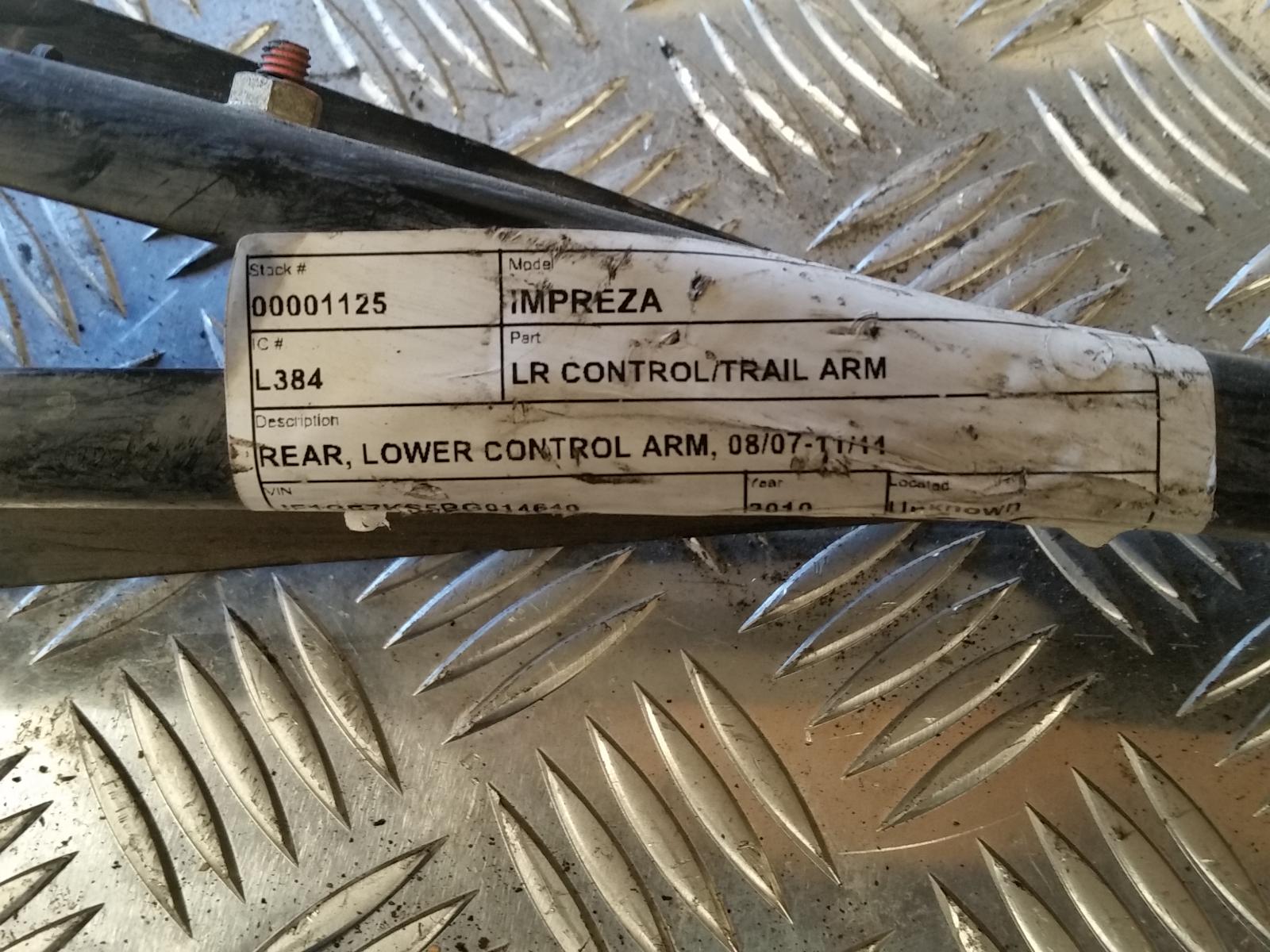 View Auto part Left Rear Trailing Arm Subaru Impreza 2010