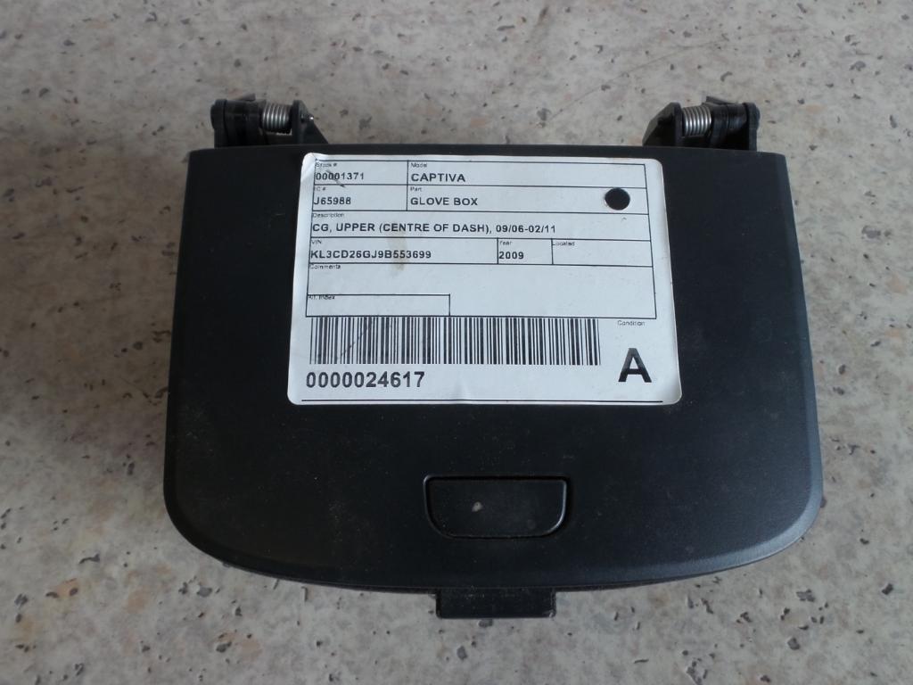 View Auto part Glove Box Holden Captiva 2009